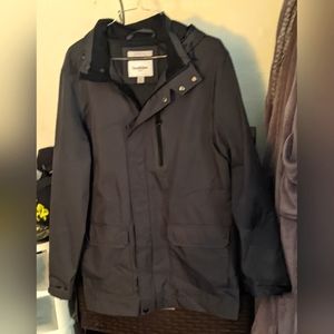 Good Fellow Men's Dark Gray Soft Shell Hooded Jacket